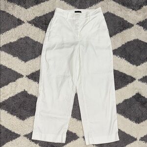 WHBM The Wide Leg Crop white pants size 0